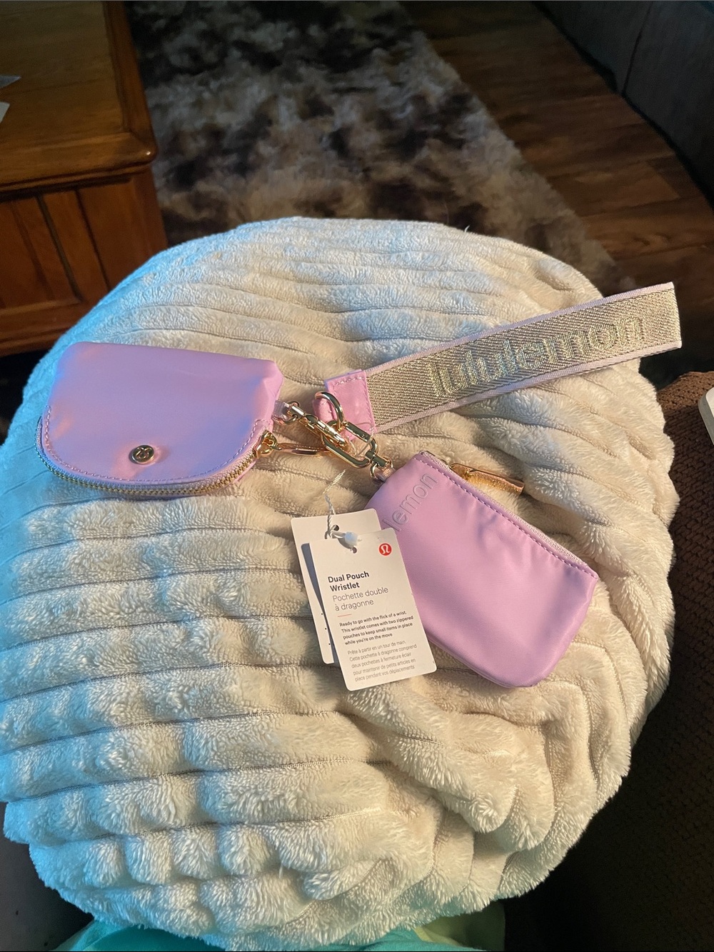 lululemon athletica Dual Pouch Wristlet in Lavender